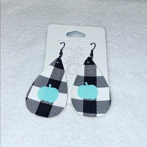 Handmade faux leather earrings
